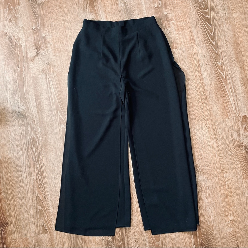 MSK Women’s Layered Palazzo Trousers Black Size 14 - Picture 1 of 8